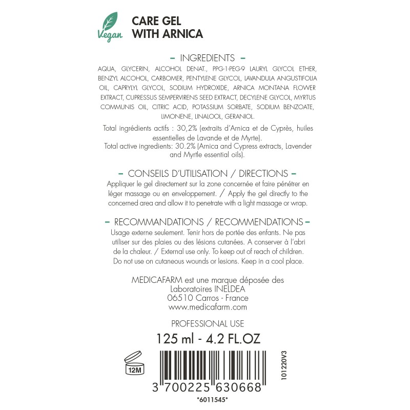 Gel de Soin TRAUMA-K Medicafarm 125ml