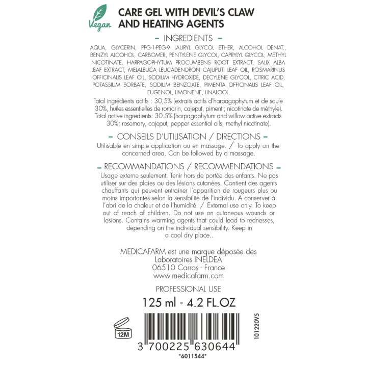 Gel de Soin RHUMA-K Medicafarm 125ml